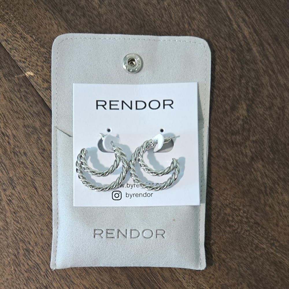 Rendor Silver Gold‎ Plated Earrings